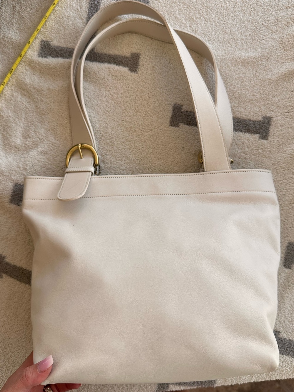 Vintage Soho Lafayette 1995 coach shoulder bag in white